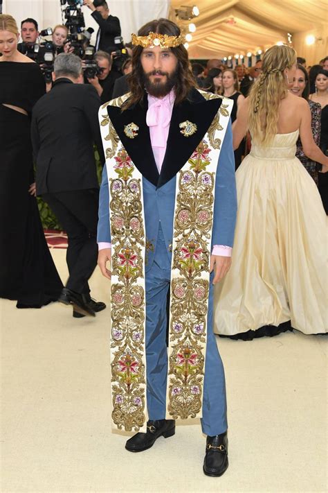 gucci est jesus|Met Gala 2018: Jared Leto Channels Jesus Christ .